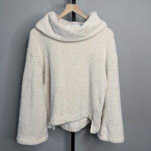 Anthropologie Saturday Sunday Constance Bell Sleeve Cowl Neck Sweater Size Small